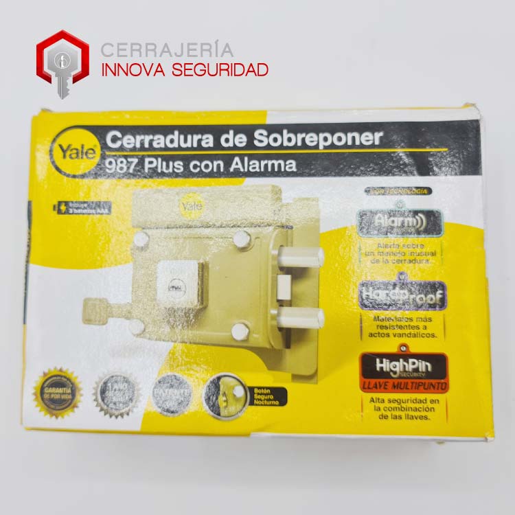 cerradura yale de sobreponer 987 – alta seguridad con alarm system cerradura yale de sobreponer 987 – alta seguridad con alarm system